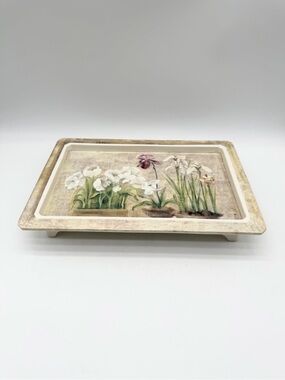 Vintage Santa Barbara Ceramic Design Cheri Blum Pimpernel Ceramic Tray